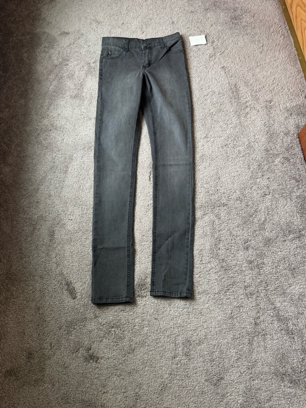 Cheap Monday Grey Skinny Jeans SIZE 27/34 High Rise Stretch Slim Fit Denim Pants